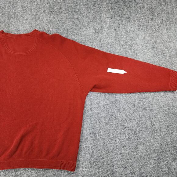 Tommy Bahama Sweater Mens XL Red Gray Reversible Long Sleeve Island Zone Flip - Picture 13 of 16